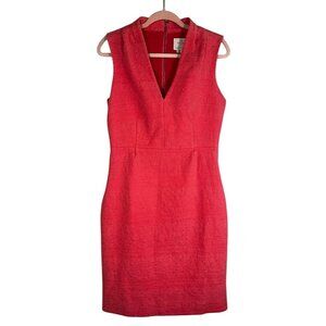 Kate Spade Gwendolyn Havana Coral Dress 12 Tweed Preppy Resort Coquette Chic